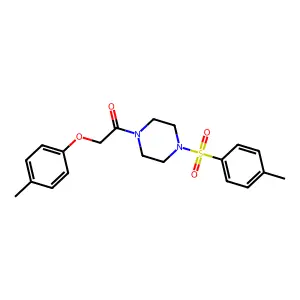 2-(4-Methylphenoxy)-1-[4-(4-methylphenyl)sulfonylpiperazin-1-yl]ethanone structure