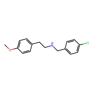 N-(4-chlorobenzyl)-2-(4-methoxyphenyl)ethanamine structure