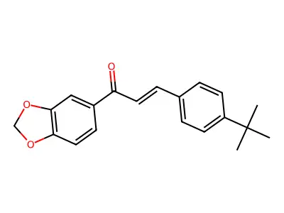 1-(1,3-Benzodioxol-5-yl)-3-[4-(1,1-dimethylethyl)phenyl]-2-propen-1-one structure