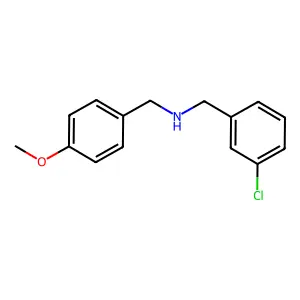 (3-Chlorobenzyl)(4-methoxybenzyl)amine structure