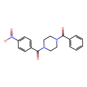 [4-(4-Nitrobenzoyl)piperazin-1-yl]-phenylmethanone structure