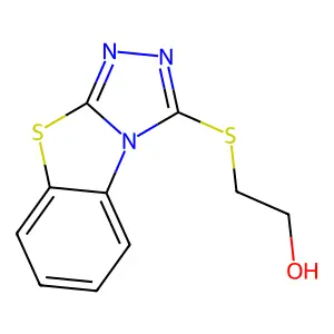 2-([1,2,4]Triazolo[3,4-b][1,3]benzothiazol-3-ylthio)ethanol structure