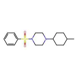 1-(4-Methylcyclohexyl)-4-(phenylsulfonyl)piperazine structure