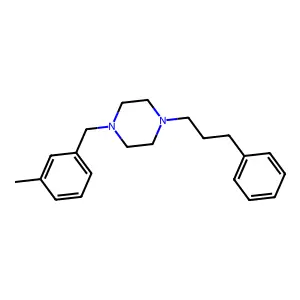 1-[(3-Methylphenyl)methyl]-4-(3-phenylpropyl)piperazine structure