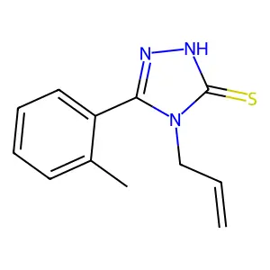 4-allyl-5-(2-methylphenyl)-4H-1,2,4-triazole-3-thiol structure