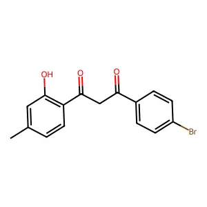 1-(4-Bromophenyl)-3-(2-hydroxy-4-methylphenyl)propane-1,3-dione structure