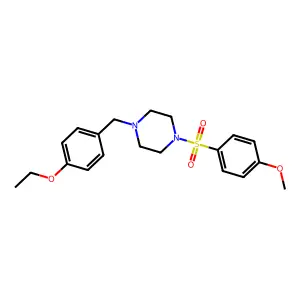 1-(4-Ethoxybenzyl)-4-[(4-methoxyphenyl)sulfonyl]piperazine structure