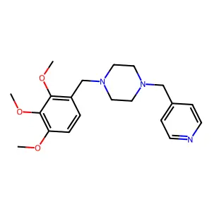 1-(4-Pyridylmethyl)-4-(2,3,4-trimethoxybenzyl)piperazine structure