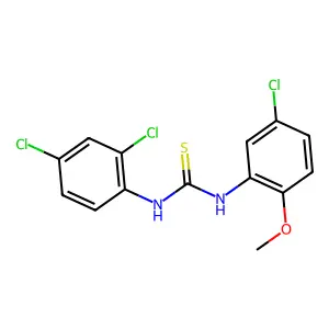 1-(5-Chloro-2-methoxyphenyl)-3-(2,4-dichlorophenyl)thiourea structure