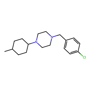 1-[(4-Chlorophenyl)methyl]-4-(4-methylcyclohexyl)piperazine structure
