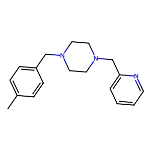 1-[(4-Methylphenyl)methyl]-4-(pyridin-2-ylmethyl)piperazine structure