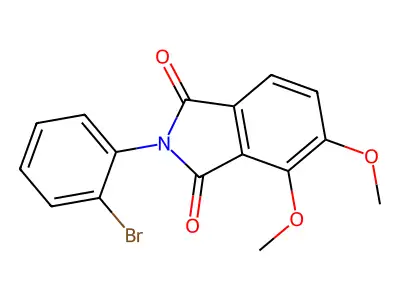2-(2-Bromophenyl)-4,5-dimethoxyisoindoline-1,3-dione structure