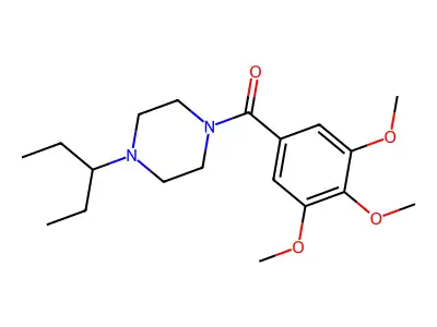 (4-Pentan-3-ylpiperazin-1-yl)-(3,4,5-trimethoxyphenyl)methanone structure