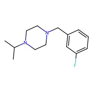 1-[(3-Fluorophenyl)methyl]-4-propan-2-ylpiperazine structure