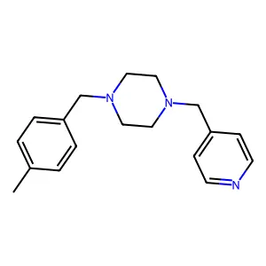 1-[(4-Methylphenyl)methyl]-4-(pyridin-4-ylmethyl)piperazine structure