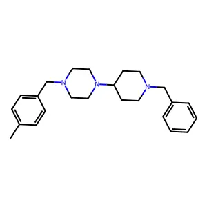 1-(1-Benzylpiperidin-4-yl)-4-[(4-methylphenyl)methyl]piperazine structure