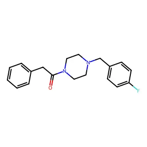 1-[4-(4-Fluorobenzyl)piperazin-1-yl]-2-phenylethanone structure