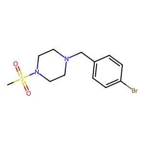 1-(4-Bromo-benzyl)-4-methanesulfonyl-piperazine structure