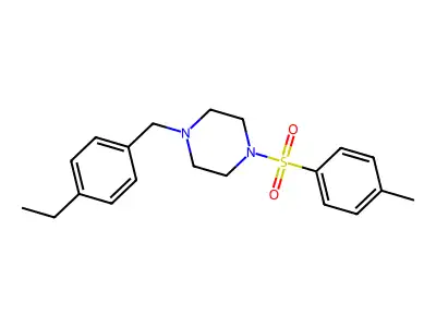 1-(4-Ethylbenzyl)-4-[(4-methylphenyl)sulfonyl]piperazine structure