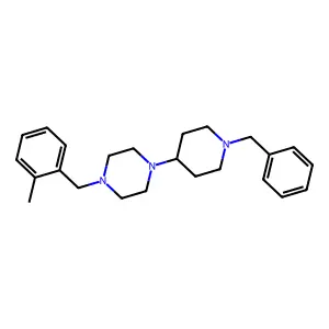 1-(1-Benzylpiperidin-4-yl)-4-[(2-methylphenyl)methyl]piperazine structure