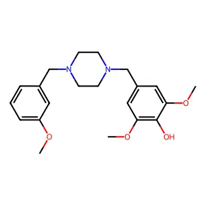 2,6-Dimethoxy-4-{[4-(3-methoxybenzyl)piperazin-1-yl]methyl}phenol structure