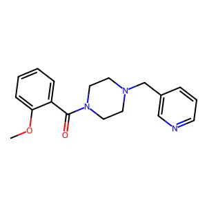 (2-Methoxyphenyl)-[4-(pyridin-3-ylmethyl)piperazin-1-yl]methanone structure