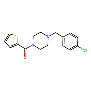 1-(4-Chlorobenzyl)-4-(2-thienylcarbonyl)piperazine structure
