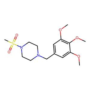 1-(Methylsulfonyl)-4-(3,4,5-trimethoxybenzyl)piperazine structure