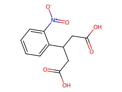 3-(2-Nitrophenyl)pentanedioic acid structure