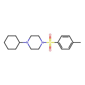 1-Cyclohexyl-4-(4-methylphenyl)sulfonylpiperazine structure
