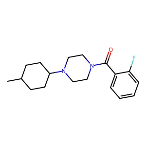 (2-Fluorophenyl)-[4-(4-methylcyclohexyl)piperazin-1-yl]methanone structure