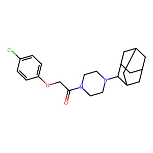 1-[4-(2-Adamantyl)piperazin-1-yl]-2-(4-chlorophenoxy)ethanone structure