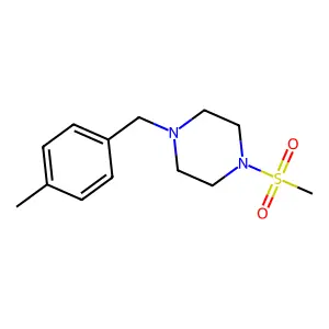 1-(4-Methylbenzyl)-4-(methylsulfonyl)piperazine structure