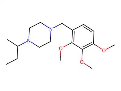 1-(Butan-2-yl)-4-(2,3,4-trimethoxybenzyl)piperazine structure