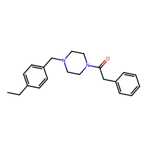 1-(4-Ethylbenzyl)-4-(phenylacetyl)piperazine structure