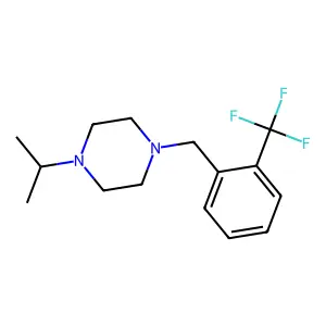 1-(Propan-2-yl)-4-[2-(trifluoromethyl)benzyl]piperazine structure