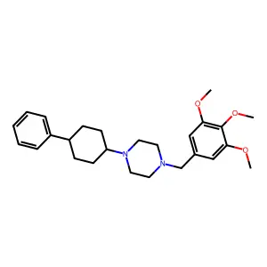 1-(4-Phenylcyclohexyl)-4-[(3,4,5-trimethoxyphenyl)methyl]piperazine structure