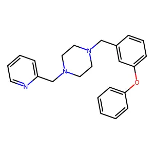 1-[(3-Phenoxyphenyl)methyl]-4-(pyridin-2-ylmethyl)piperazine structure