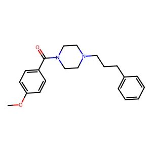 (4-Methoxyphenyl)[4-(3-phenylpropyl)piperazin-1-yl]methanone structure
