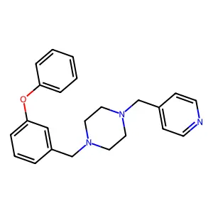 1-[(3-Phenoxyphenyl)methyl]-4-(pyridin-4-ylmethyl)piperazine structure