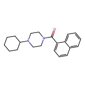 (4-Cyclohexylpiperazin-1-yl)-naphthalen-1-ylmethanone structure