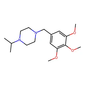 1-(Propan-2-yl)-4-(3,4,5-trimethoxybenzyl)piperazine structure