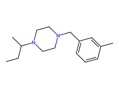 1-(Butan-2-yl)-4-(3-methylbenzyl)piperazine structure