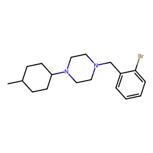 1-[(2-Bromophenyl)methyl]-4-(4-methylcyclohexyl)piperazine structure