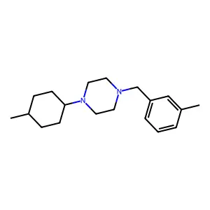1-(4-Methylcyclohexyl)-4-[(3-methylphenyl)methyl]piperazine structure
