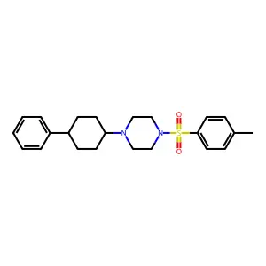 1-(4-Methylphenyl)sulfonyl-4-(4-phenylcyclohexyl)piperazine structure