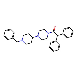 1-[4-(1-Benzylpiperidin-4-yl)piperazin-1-yl]-2,2-diphenylethanone structure