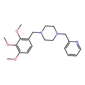 1-(Pyridin-2-ylmethyl)-4-(2,3,4-trimethoxybenzyl)piperazine structure