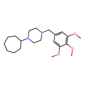 1-Cycloheptyl-4-[(3,4,5-trimethoxyphenyl)methyl]piperazine structure