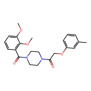 1-[4-(2,3-Dimethoxybenzoyl)piperazin-1-yl]-2-(3-methylphenoxy)ethanone structure